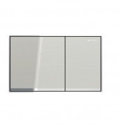 Кнопка смыва для унитаза Geberit Sigma60 двойной смыв песочно-серый/глянцевый хром 115.640.JL.1