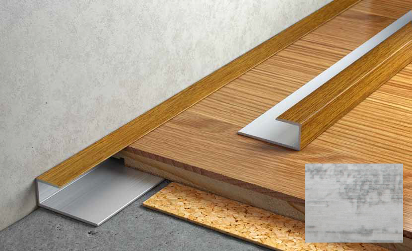 Алюмінієвий поріг з клеєм Salag Stratus S13 0.91 м сірий кедр S13A20