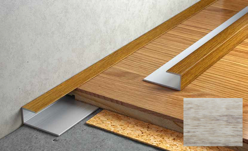 Алюминиевый порог с клеем Salag Stratus S13 0.91 м палисандр S13A21