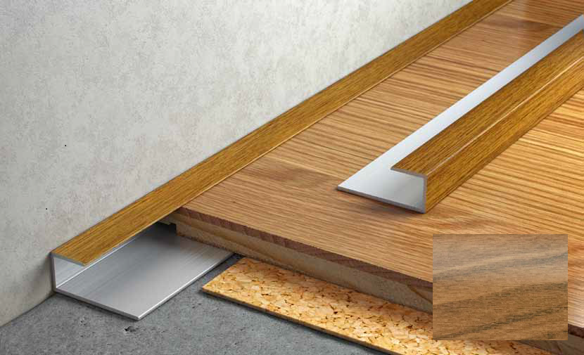 Алюминиевый порог с клеем Salag Stratus S13 1.82 м орех S13C06