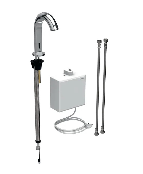 Смеситель для раковины Geberit Piave электронный с термостатом питание от сети хром 116.167.21.1