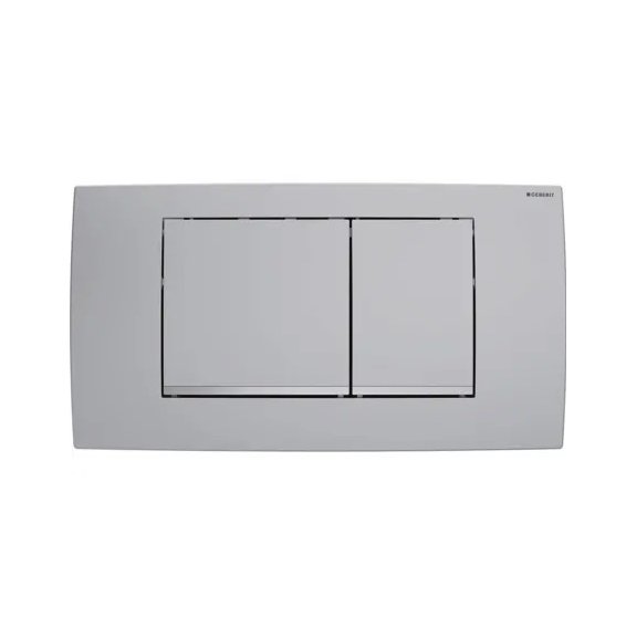 Кнопка змиву для унітазу Geberit Twinline30 подвійний змив матовий хром 115.899.JQ.1