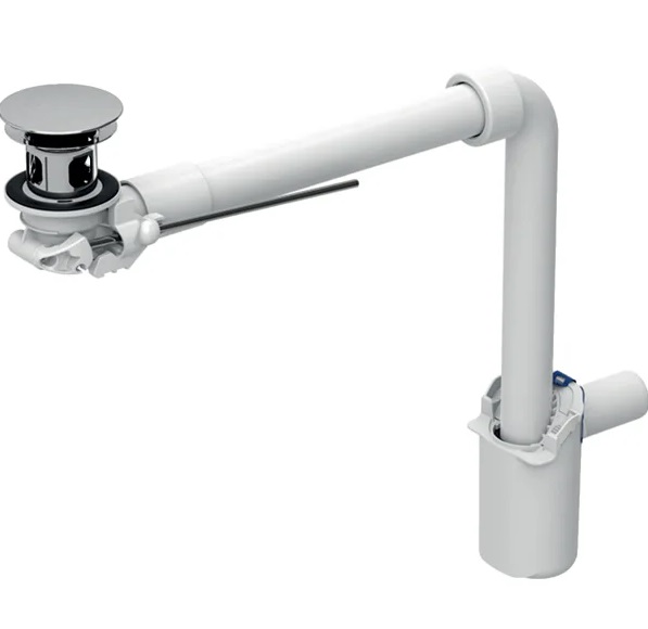 Сифон для раковини Geberit пластик/метал хром 152.072.21.1