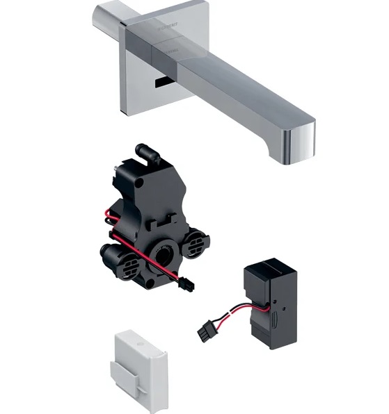 Смеситель для раковины Geberit Brenta электронный с термостатом питание от сети хром 116.277.21.1