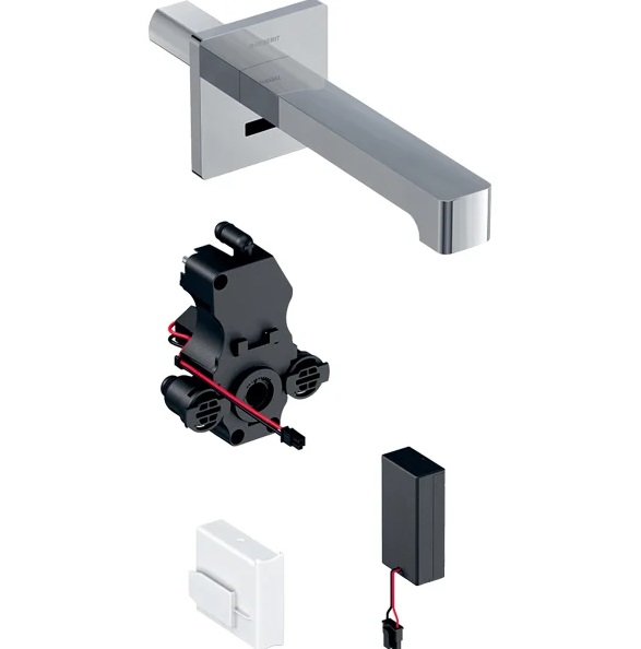 Змішувач для раковини Geberit Brenta електронний з термостатом живлення від батареї хром 116.298.21.1