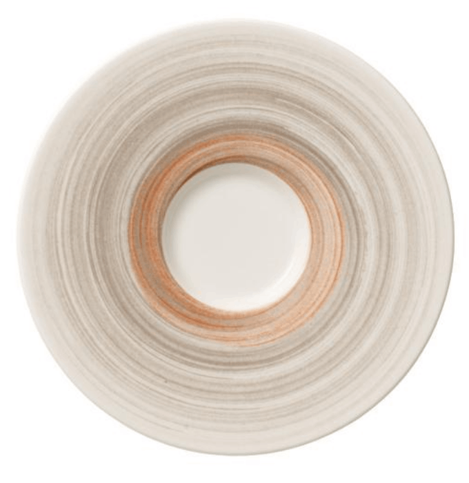 Блюдце Villeroy & Boch Amarah Taupe 14см слонова кістка-червоний 16-4021-1310