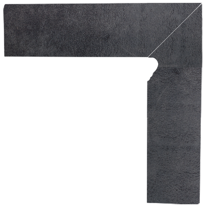 Плинтус Paradyz Bazalto Grafit Cokol 2 El.-Prawy 8,1X30 см Z---081X300-1-BAZA.GTPR-C