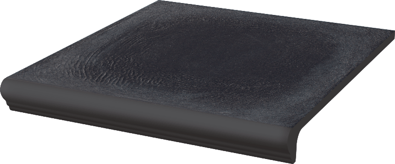 Сходинка з капіносом Paradyz Bazalto Grafit Kapinos Stopnica Prosta 30х33 см Z---300X330-1-BAZA.GTKP