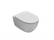 Унитаз подвесной беободковый Globo 4ALL 54x36 Senzabrida белый MDS03BI