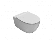 Унитаз подвесной беободковый Globo 4ALL 54x36 Senzabrida белый MDS03BI