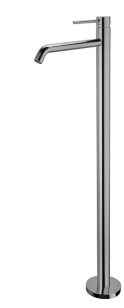 Смеситель для ванной Paffoni Light однорычажный напольный в комплекте со скрытой частью хром LIG 031 CR + LIG 030