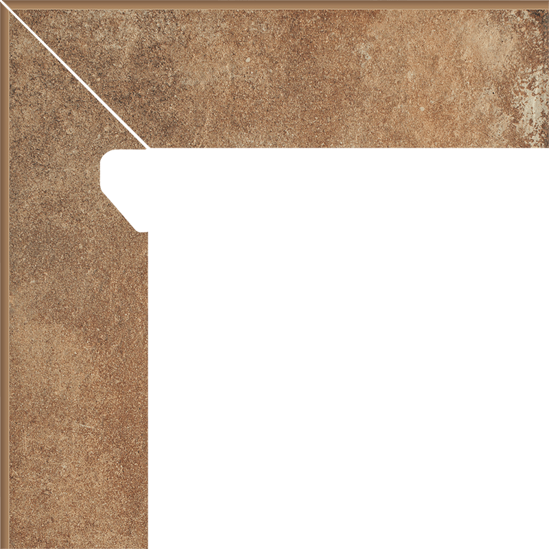 Плінтус Paradyz Scandiano Rosso Cokol 2 El.-Lewy 8,1X30 см Z---081X300-1-SCAN.ROLE-C