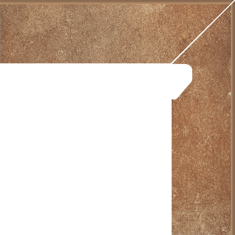 Плинтус Paradyz Scandiano Rosso Cokol 2 El.-Prawy 8,1X30 см Z---081X300-1-SCAN.ROPR-C