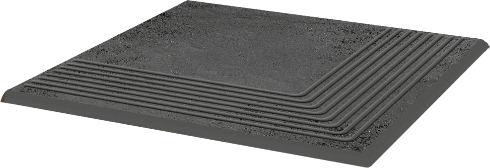 Ступень угловая Paradyz Semir Grafit Stopnica Narozna 30х30 см Z---300X300-1-SEMI.GTSN-S