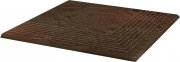 Ступень угловая Paradyz Semir Brown Stopnica Narozna 30х30 см Z---300X300-1-SEMI.BRSN-S