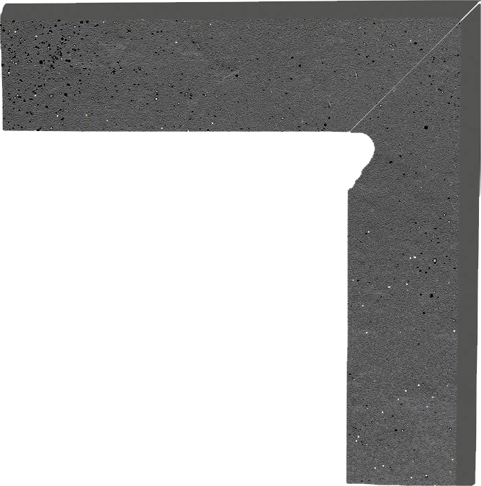 Плінтус Paradyz Semir Grafit Cokol 2 El.-Prawy 8,1X30 см Z---081X300-1-SEMI.GTPR-C