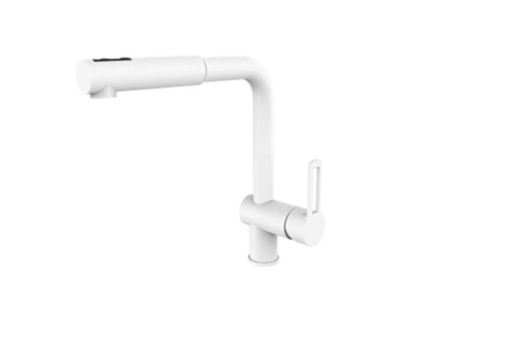 Смеситель для кухни Paffoni Ringo белый матовый RIN 295 BO-MET