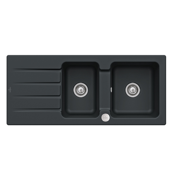 Мийка для кухні Villeroy & Boch Architectura 80 116х51 см кераміка ebony 338002S5