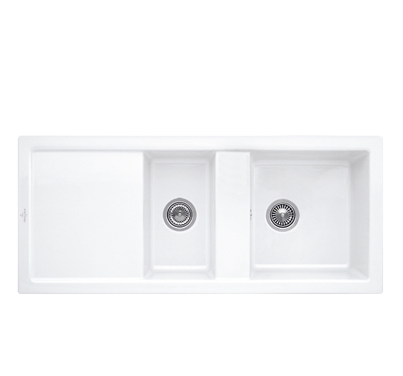 Мийка для кухні Villeroy & Boch Subway 80 116х51 см кераміка white alpin 672601R1