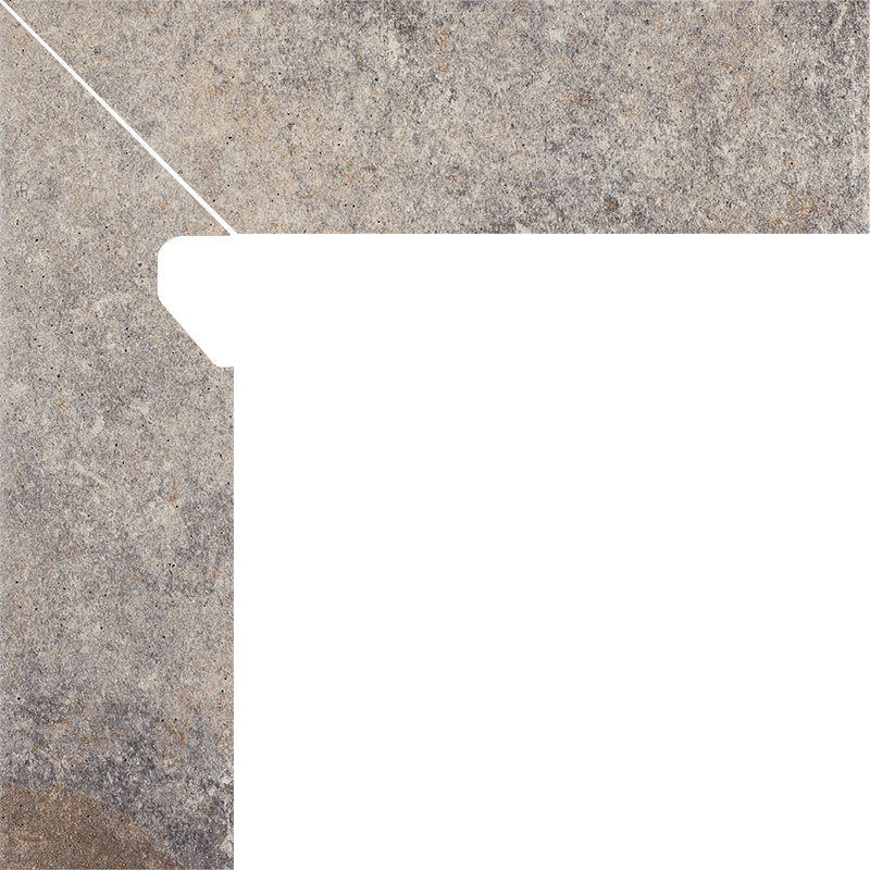 Плинтус Paradyz Viano Grys Cokol 2 El.-Lewy 8,1X30 см Z---081X300-1-VIAN.GRLE-C