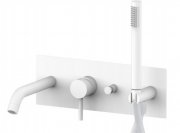 Смеситель для ванны Paffoni Light белый матовый LIG 001 BO