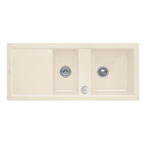 Мийка для кухні Villeroy & Boch Subway 80 116х51 см кераміка ivory 672602FU