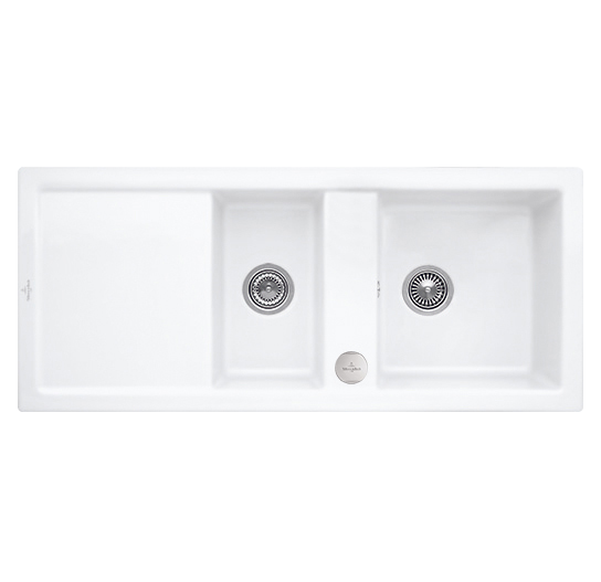 Мийка для кухні Villeroy & Boch Subway 80 116х51 см кераміка stone white 672602RW