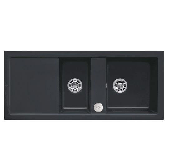 Мойка для кухни Villeroy & Boch Subway 80 116х51 см керамика ebony 672602S5