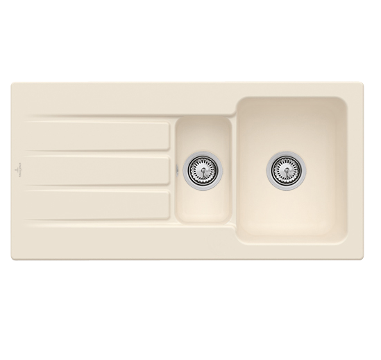 Мийка для кухні Villeroy & Boch Architectura 60 XR 100х51 см кераміка ivory 336501FU