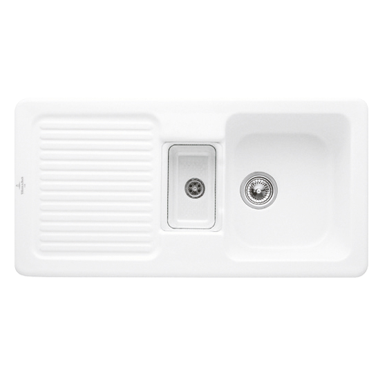 Мийка для кухні Villeroy & Boch Condor 60 100х51 см кераміка stone white 675901RW