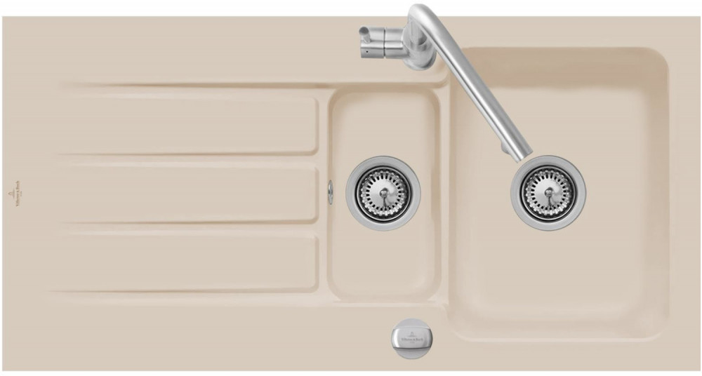 Мийка для кухні Villeroy & Boch Architectura 60 XR 100х51 см кераміка almond 336502AM