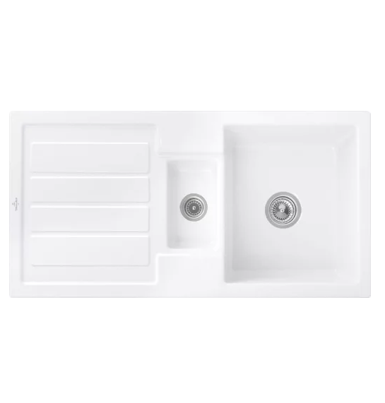 Мойка для кухни Villeroy & Boch Flavia 60 101х51 см керамика snow white 330401KG