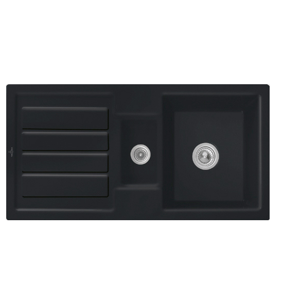 Мойка для кухни Villeroy & Boch Flavia 60 101х51 см керамика ebony 330401S5