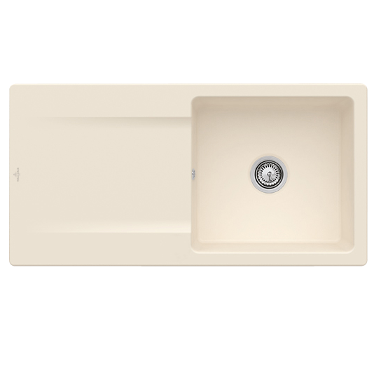 Мойка для кухни Villeroy & Boch Siluet 60 100х51 см керамика ivory 333601FU