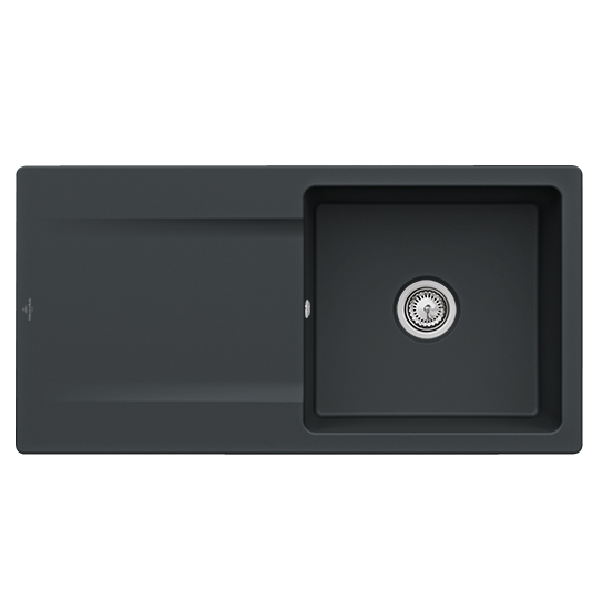 Мийка для кухні Villeroy & Boch Siluet 60 100х51 см кераміка ebony 333601S5