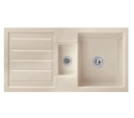 Мийка для кухні Villeroy & Boch Flavia 60 101х51 см кераміка almond 330401AM