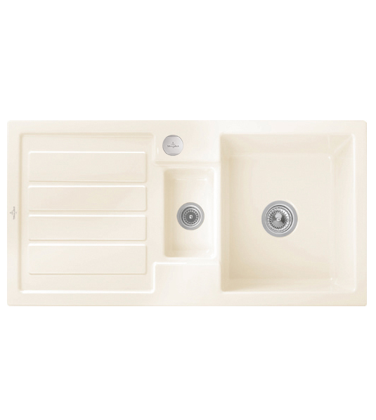 Мойка для кухни Villeroy & Boch Flavia 60 101х51 см керамика сrema 330402KR