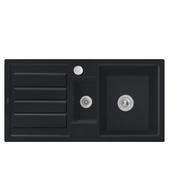 Мийка для кухні Villeroy & Boch Flavia 60 101х51 см кераміка ebony 330402S5