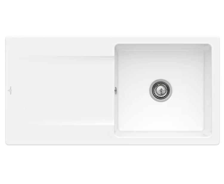 Мийка для кухні Villeroy & Boch Siluet 60 100х51 см кераміка white alpin 333601R1
