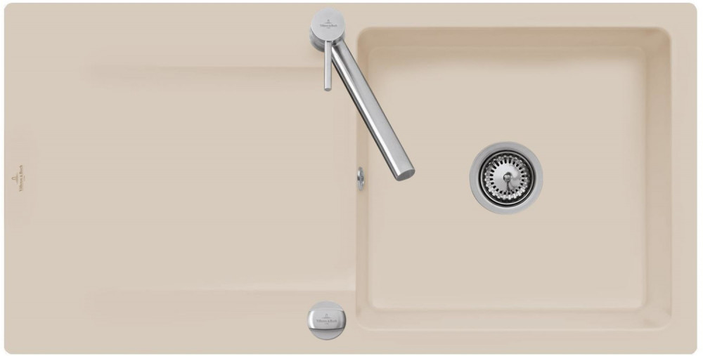 Мойка для кухни Villeroy & Boch Siluet 60 100х51 см керамика almond 333602AM