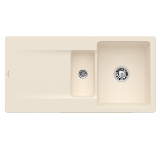 Мийка для кухні Villeroy & Boch Siluet 60 R 100х51 см кераміка ivory 333701FU