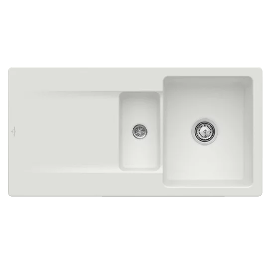 Мийка для кухні Villeroy & Boch Siluet 60 R 100х51 см кераміка snow white 333701KG