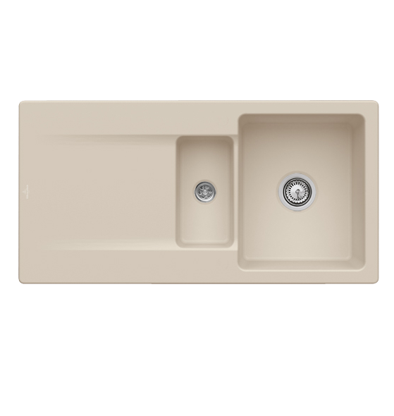 Мийка для кухні Villeroy & Boch Siluet 60 R 100х51 см кераміка almond 333701AM