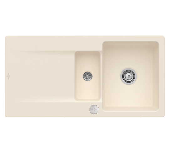 Мийка для кухні Villeroy & Boch Siluet 60 R 100х51 см кераміка ivory 333702FU