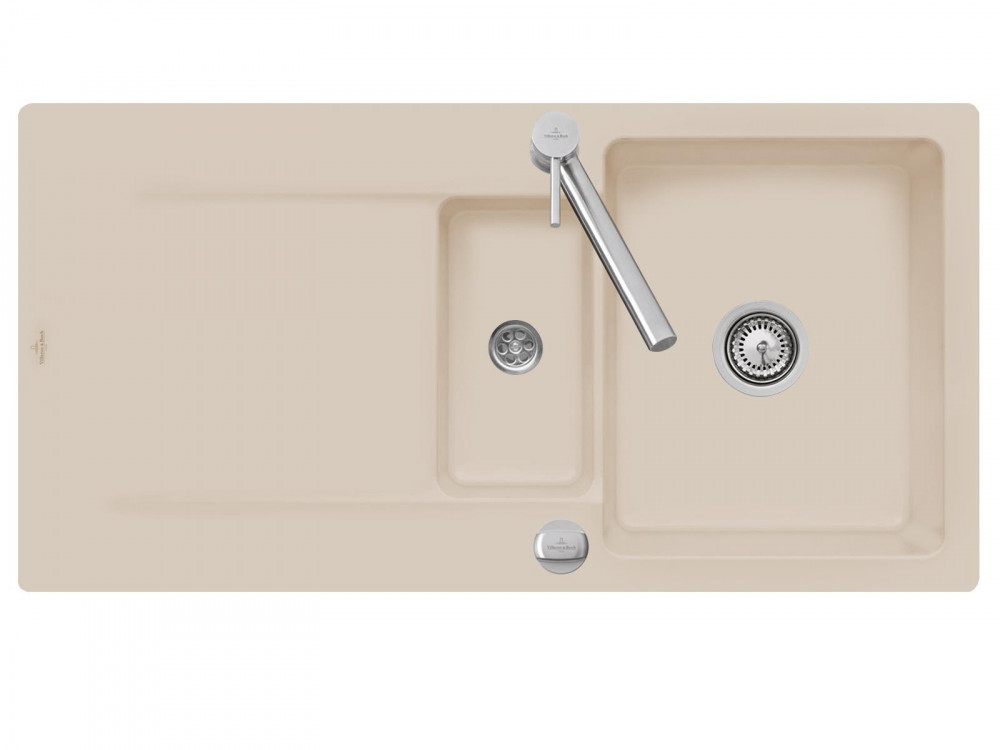 Мойка для кухни Villeroy & Boch Siluet 60 R 100х51 см керамика almond 333702AM