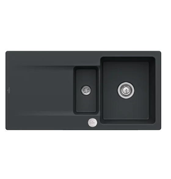 Мийка для кухні Villeroy & Boch Siluet 60 R 100х51 см кераміка ebony 333702S5