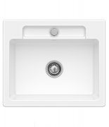 Мийка для кухні Villeroy & Boch Siluet 60 S 60х51 см кераміка snow white 334601KG