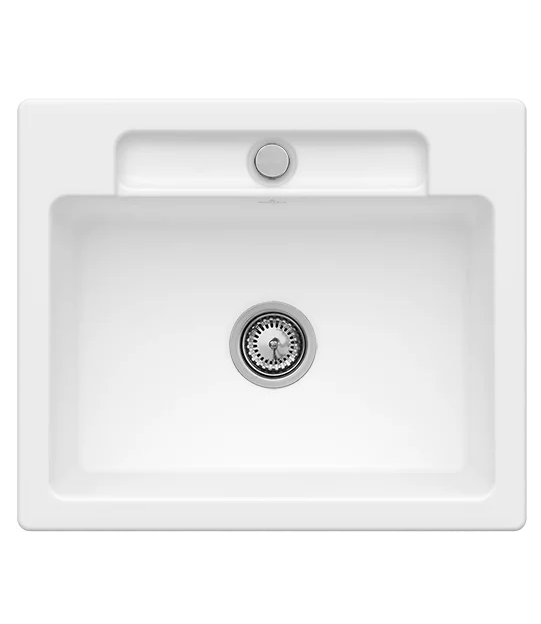 Мийка для кухні Villeroy & Boch Siluet 60 S 60х51 см кераміка stone white 334601RW