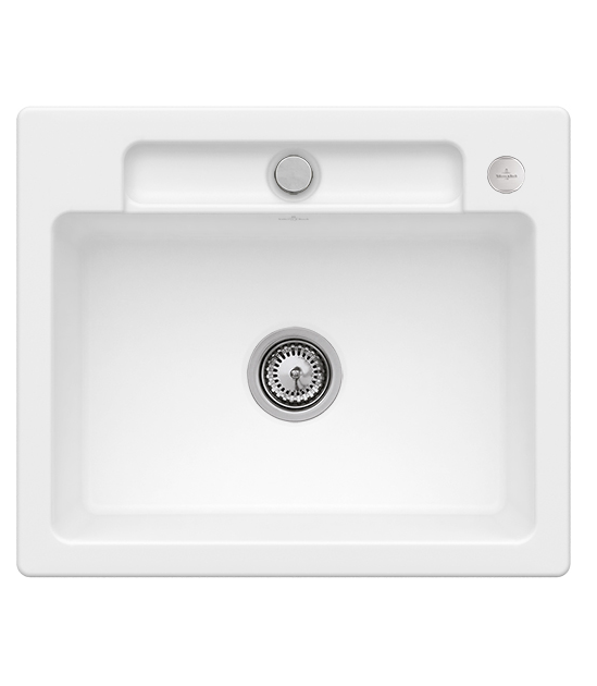 Мойка для кухни Villeroy & Boch Siluet 60 S 60х51 см керамика stone white 334602RW