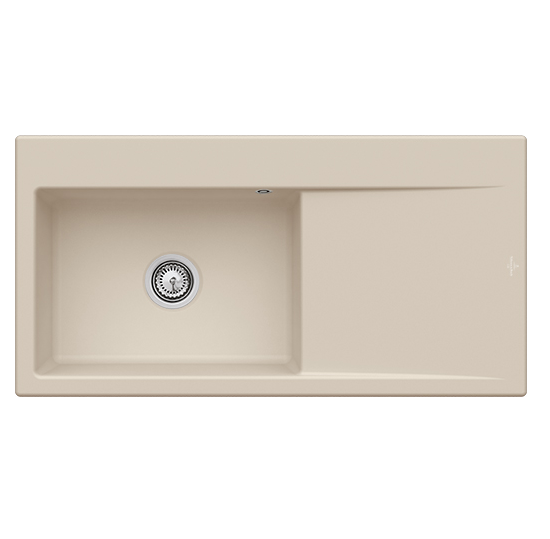 Мийка для кухні Villeroy & Boch Subway Style 60 100х51 см чаша зліва кераміка almond 336201AM